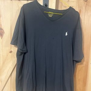 Polo v neck tshirt. Size XL. Small stain on front.